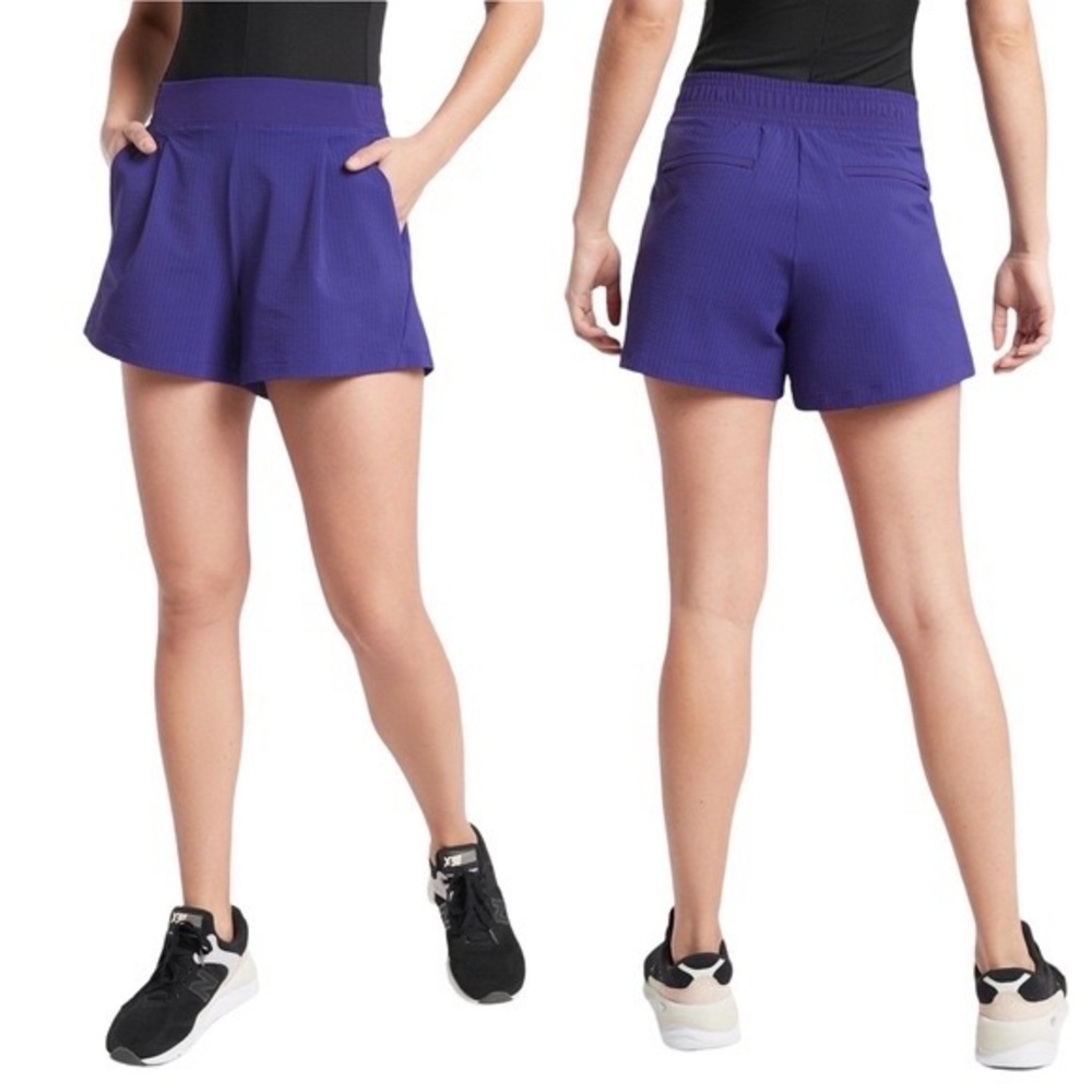Athleta Purple Athletic Run Shorts